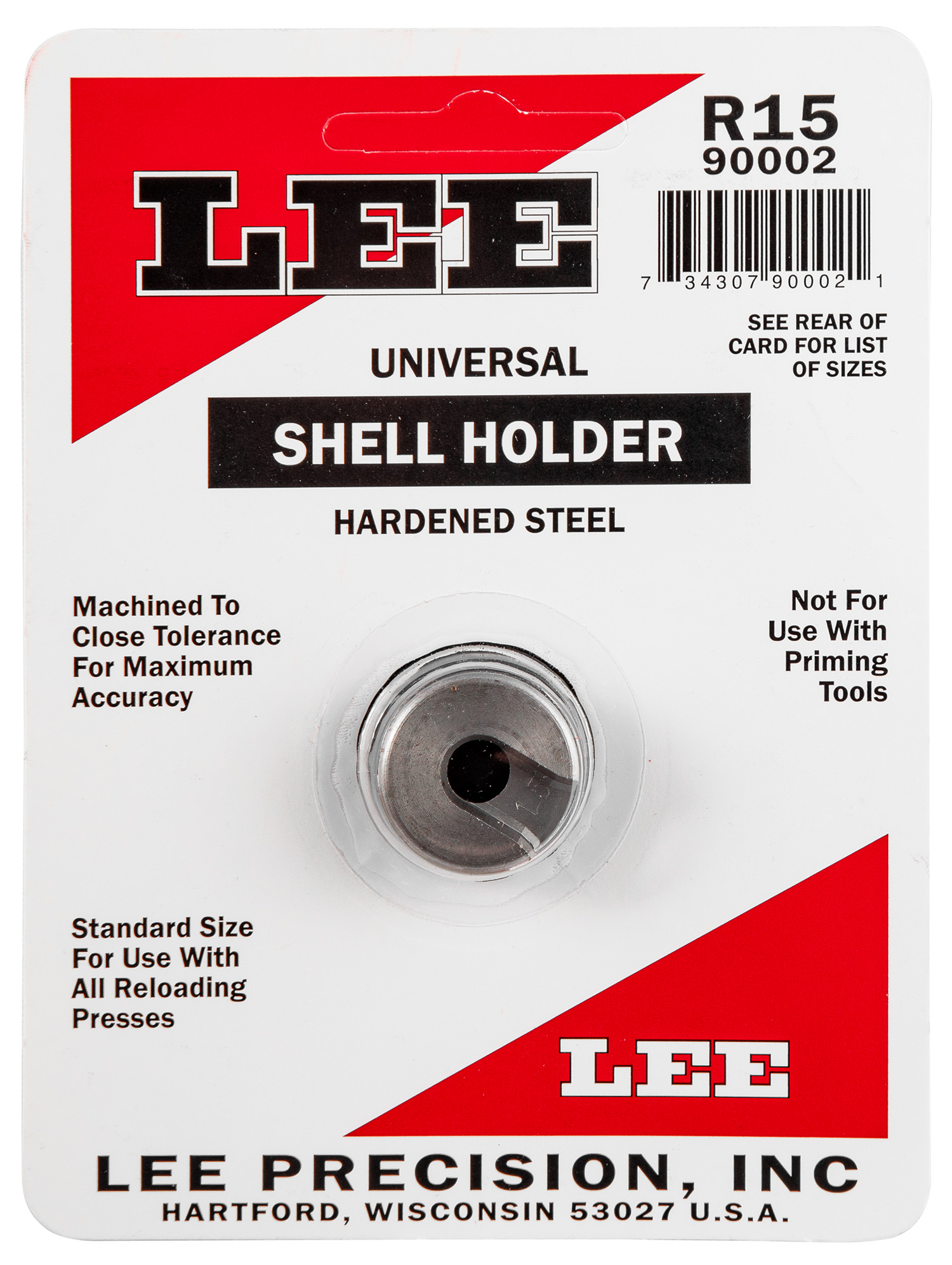 Lee Precision 90002 Shell Holder  # 15R 25 ACP