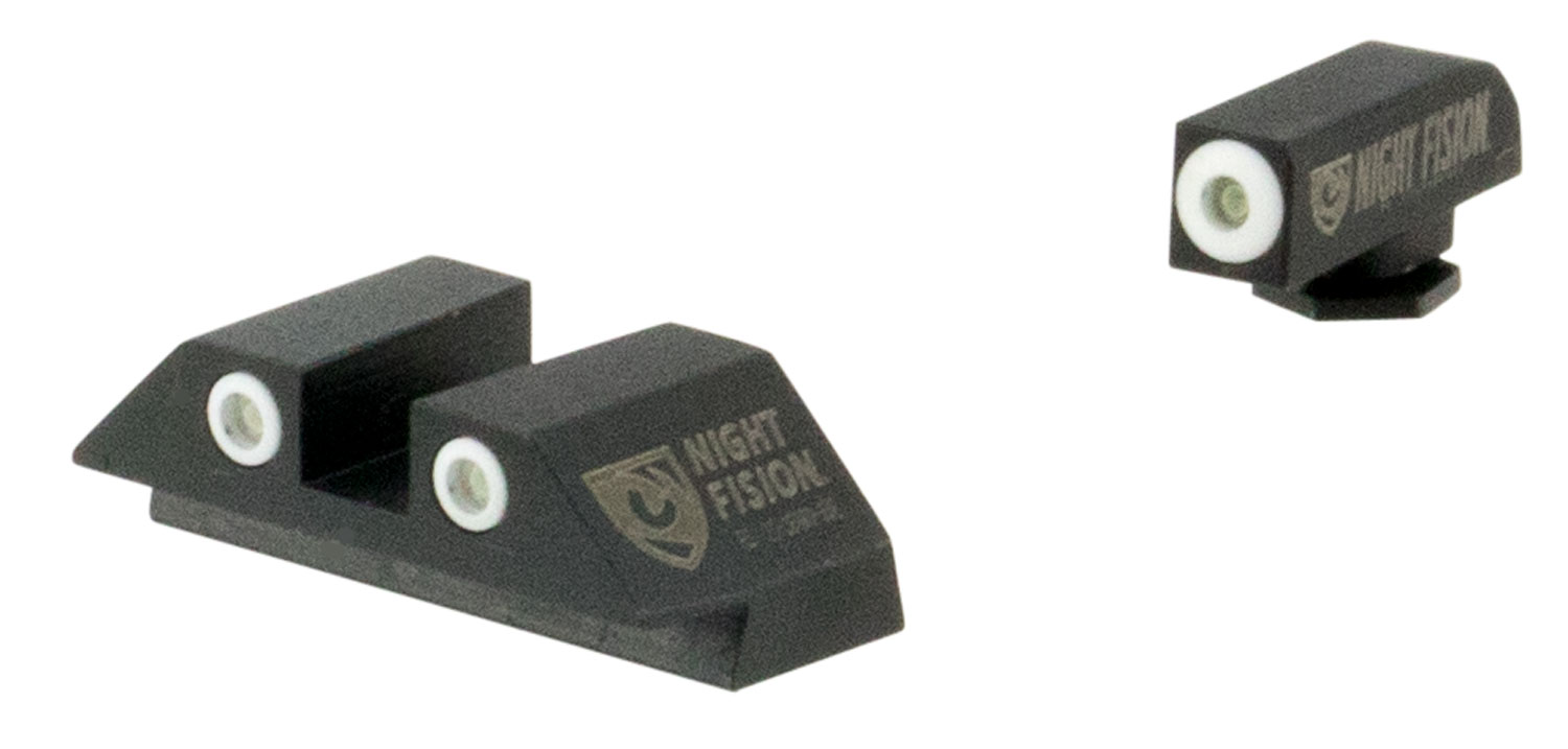 Night Fision GLK001003WGZ Tritium Night Sights for Glock 17/19/22/43