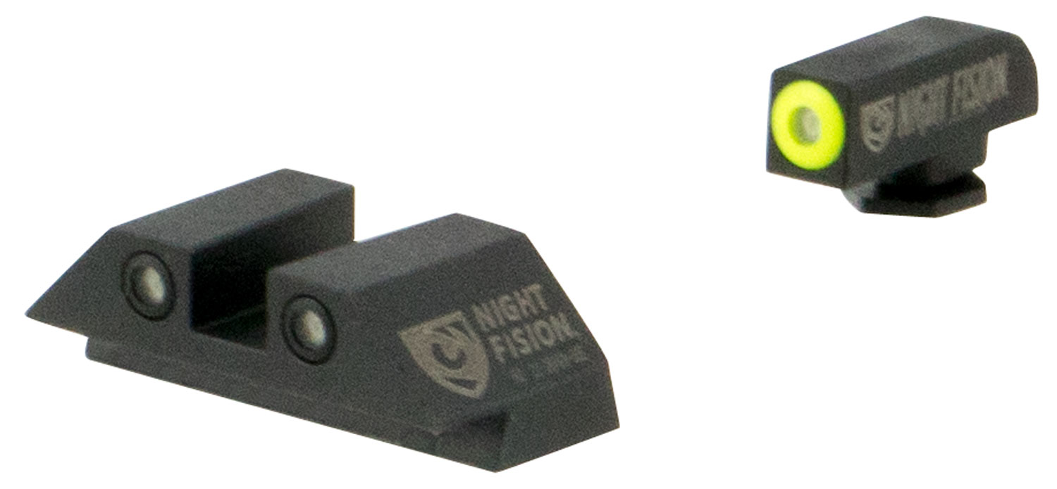 Night Fision GLK001003YGZ Tritium Night Sights Glock 17/19/22/43/48