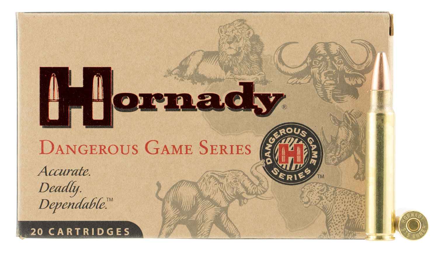 HORNADY Dangerous Game Series 375 Ruger 300gr DGS Superformance 20/Box Ammo