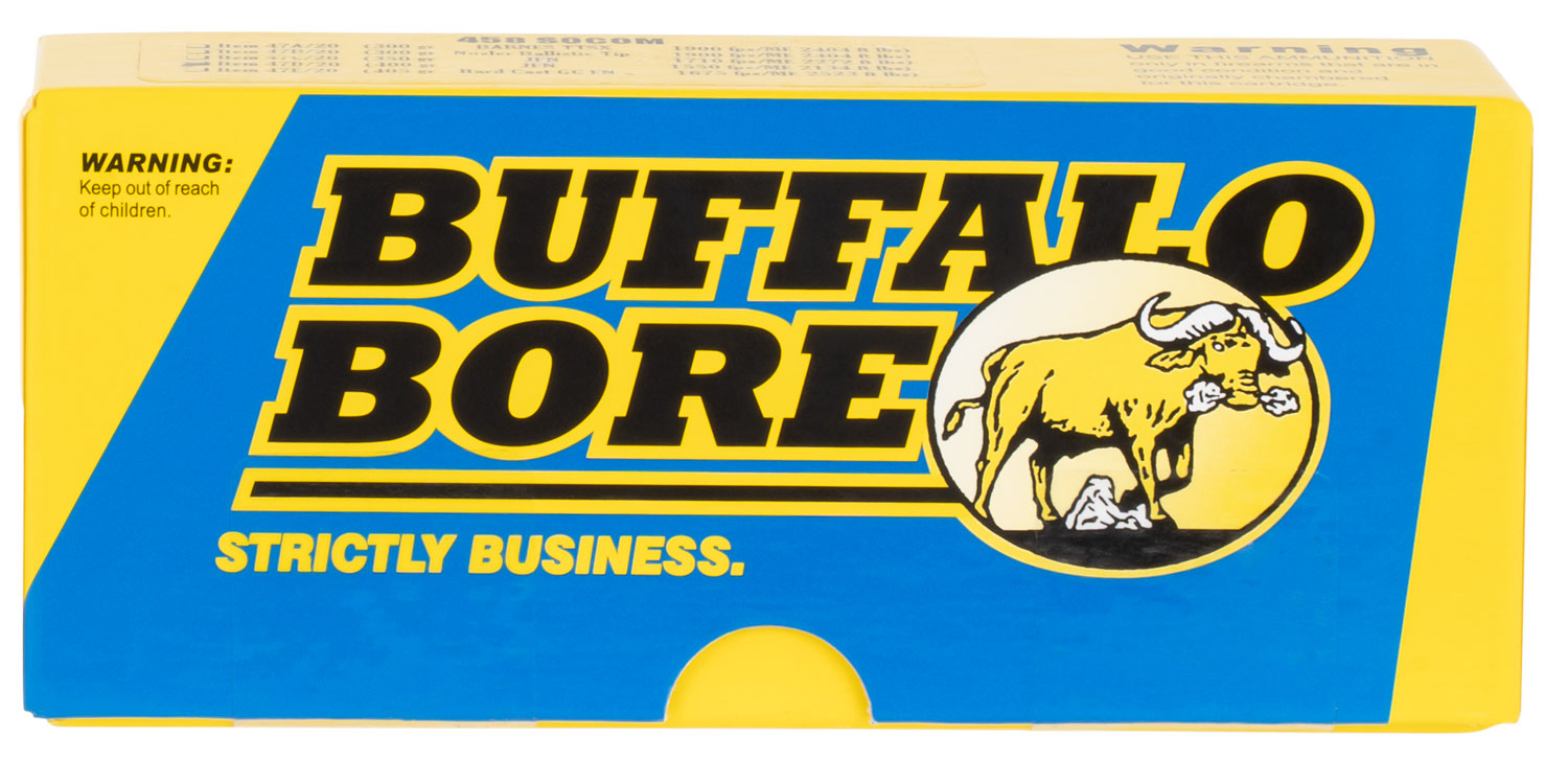 Buffalo Bore 47D20 458 SOCOM 400gr SJFP Ammo 20 Rounds