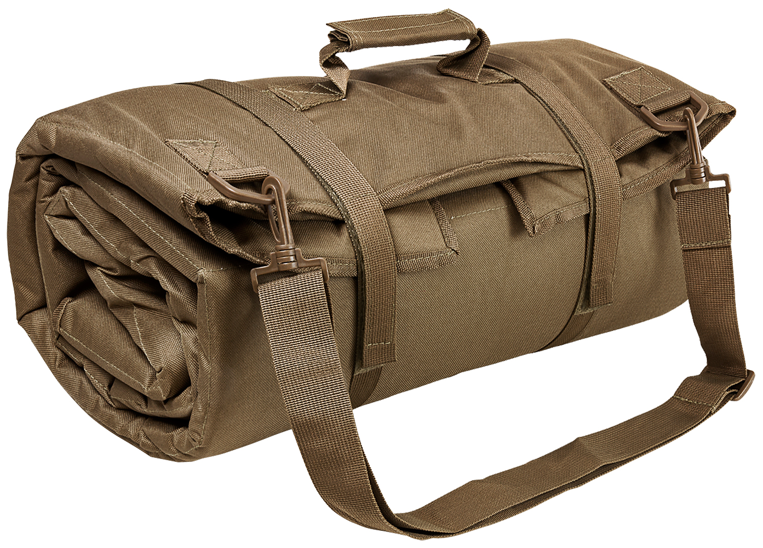 NcStar VISM Roll Up Shooting Mat, Tan, PVC Material, Slip Resistant, .30in Padding, Compact Size