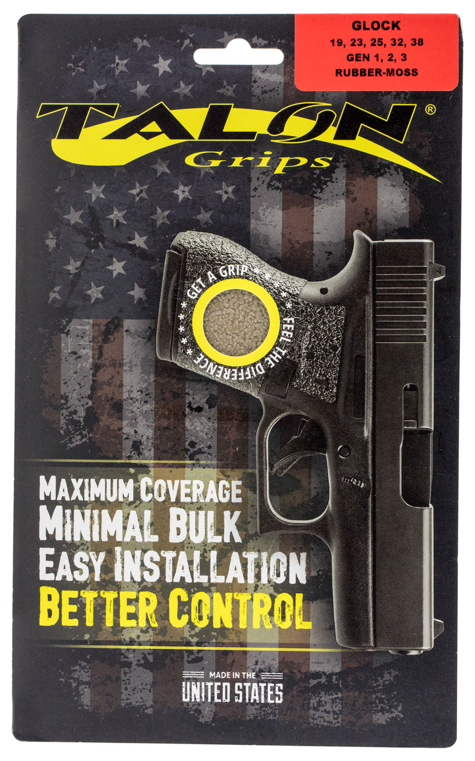 Talon Grips 104M Adhesive Grip Compatible w/Glock Gen1-3 19/23/25/32/38-img-0