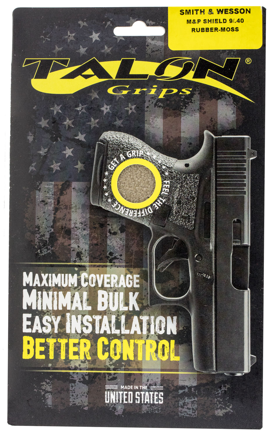 Talon Grips 705M Adhesive Grip Textured Moss Rubber for S&W M&P Shield 9,40-img-0