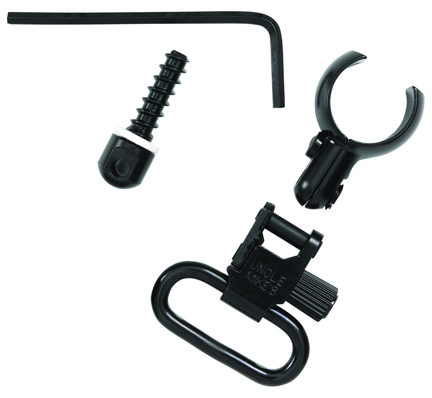 Uncle Mike's 13912 Magnum Band Swivel Set Quick Detach 115 CFL Tri-Lock Blued 1 Loop for .630-.675 Mag Tubes