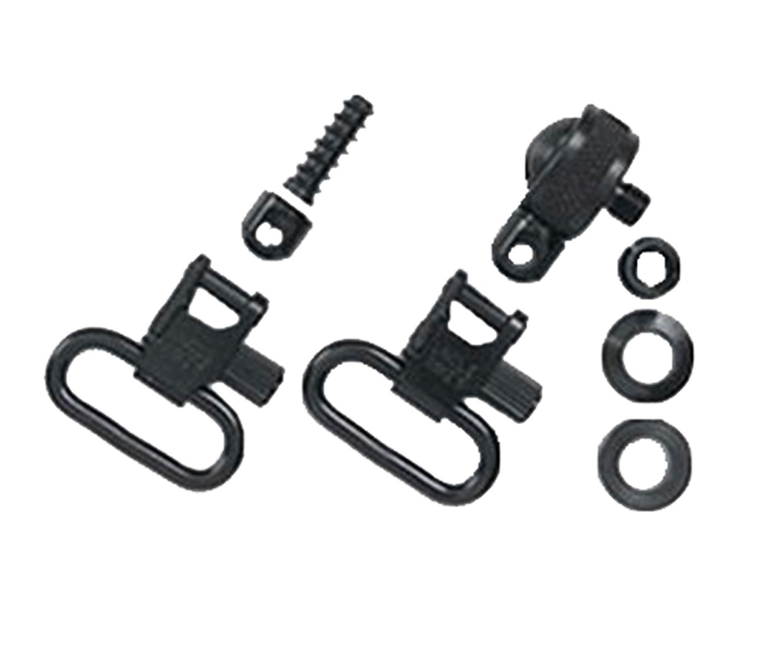 Uncle Mike's 15612 Magnum Swivel Set Quick Detach 115 MC Blued 1 Loop for Most Pump & Auto Shotguns