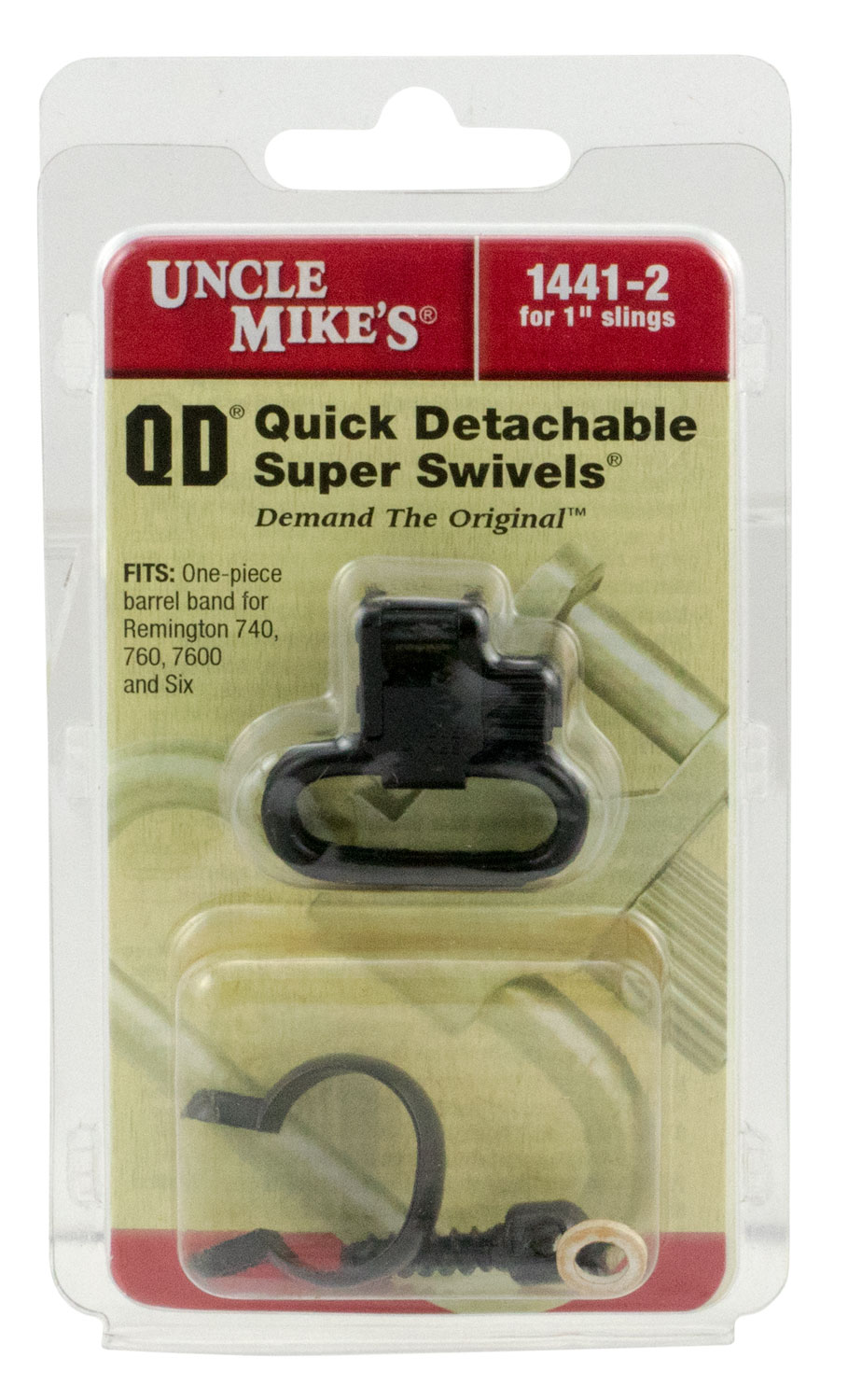 Uncle Mike's 14412 Super Swivel  Quick Detach Blued 1 Loop for Remington 7600/ 760 (1969-Present)