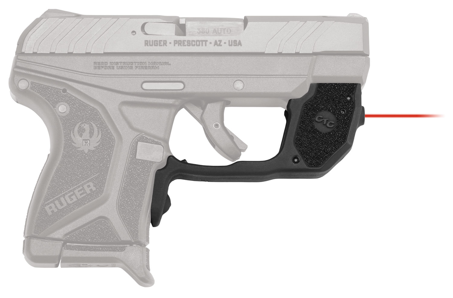 Crimson Trace LG-497 Laserguard Red Laser Front Activation Polymer Housing - Crimson Trace Corporation - 0.50" AT 50 FT