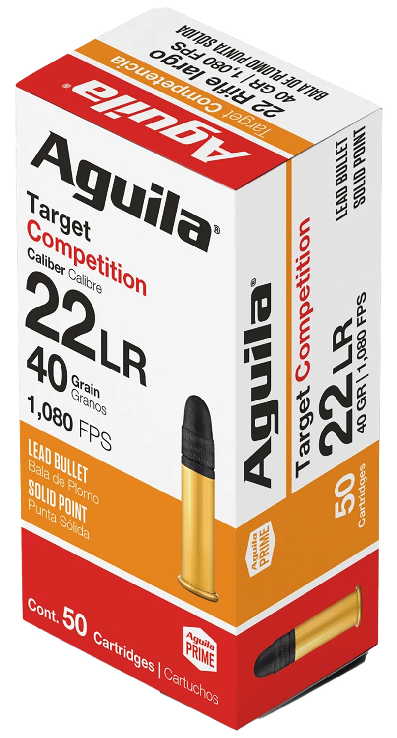 Aguila 1B220514 .22 Long Rifle 40 Grain Lead Solid Point 50 Rounds