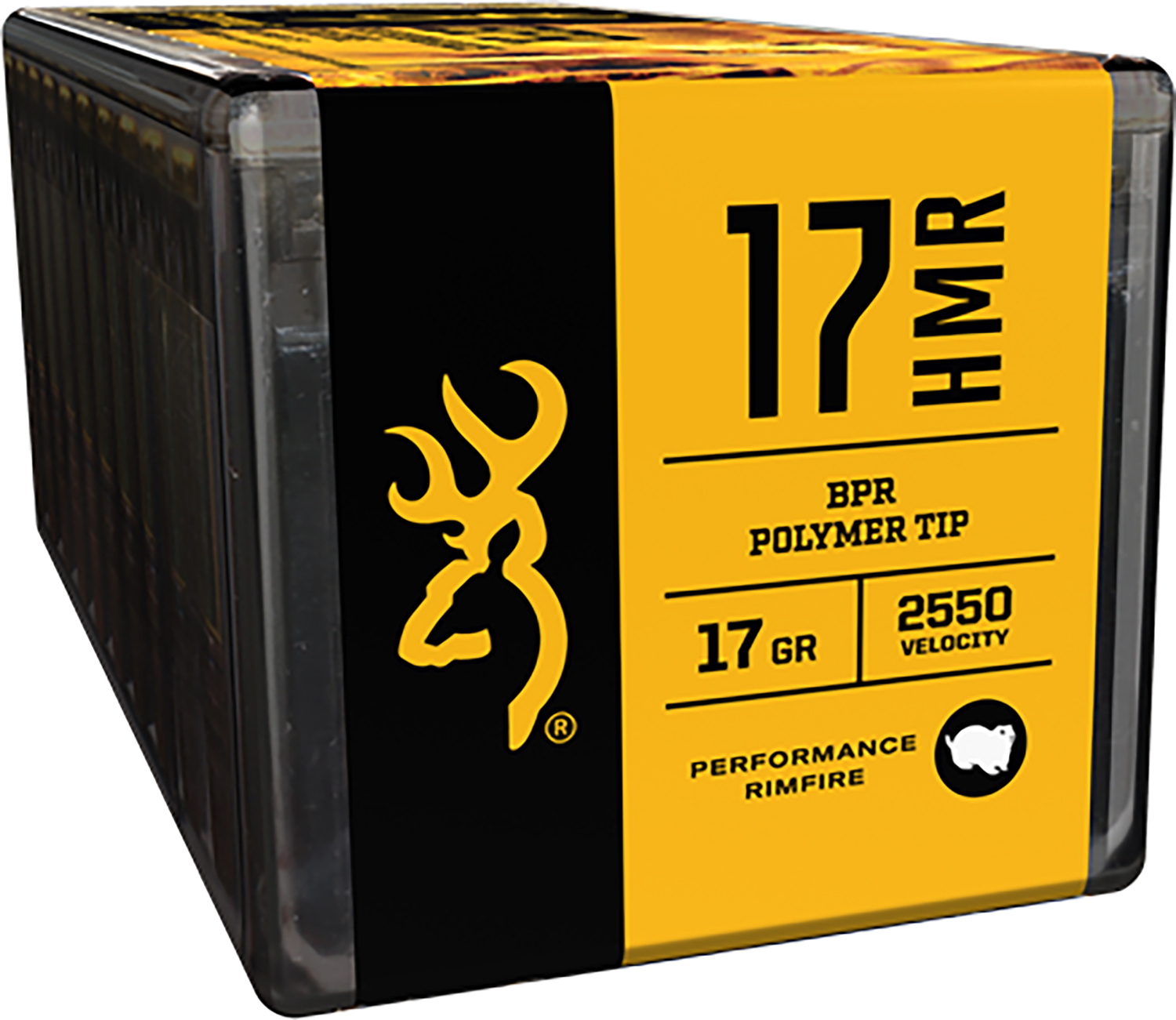 Browning BPR 17 HMR 17gr Polymer Tip – Accurate Varmint Rimfire Ammo, 2550 fps, 50 Rounds 2 Browning BPR 17 HMR 17gr Polymer Tip – Accurate Varmint Rimfire Ammo, 2550 fps, 50 Rounds - Image 2