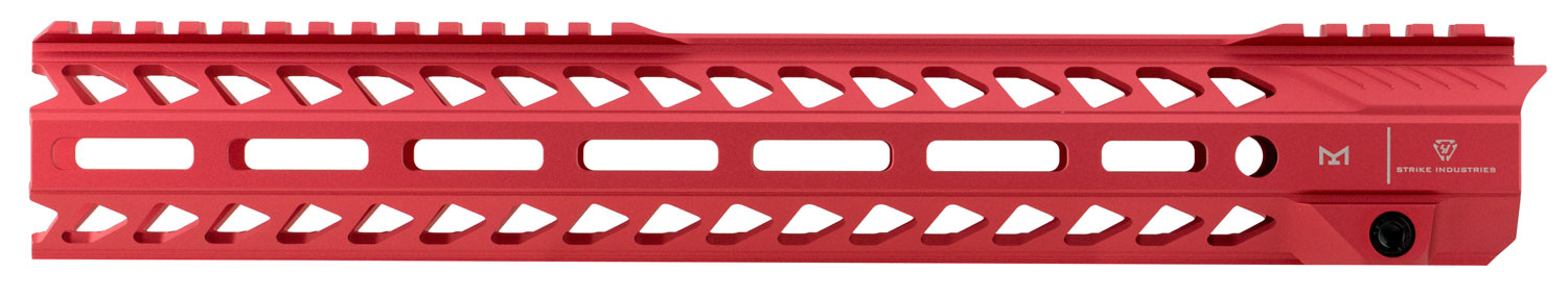 Strike Industries SI-STRIKERAIL-135-RED AR-15 13" Red M-LOK Handguard - Strike Industries - RIFLE