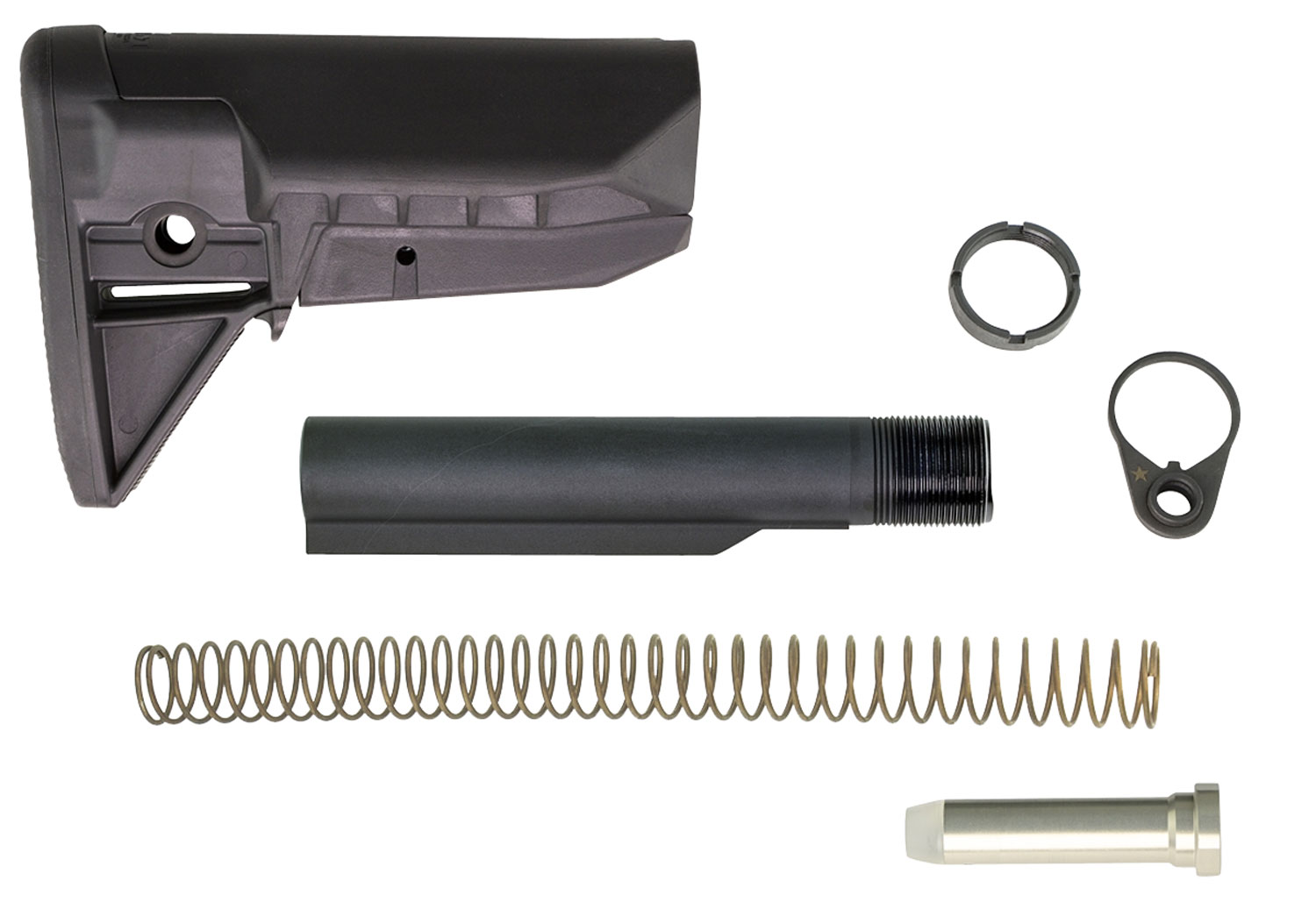 Bravo Company BCM-GFSKMOD0SPMD AR-15 Gunfighter Mod 0 Stock Kit Black - Bravo Company Manufacturing - AR RIFLE