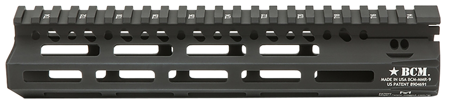 Bravo Company 9" MLOK Compatible Modular Rail (MCMR) For AR Rifles Black - Bravo Company Manufacturing - AR PLATFORM
