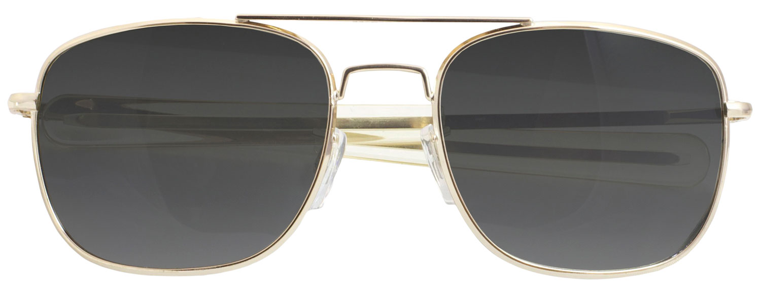 Humvee HMV52BGOLD Sunglasses Gray Lens Gold Frame 52mm MIL-PRF-31013