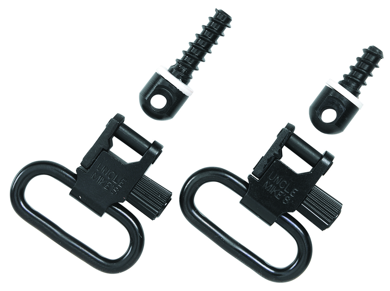 Uncle Mike's 13113 Super Swivel  Quick Detach 115 RGS Tri-Lock Blued 1.25 Loop for Rifles w/Wood Forend