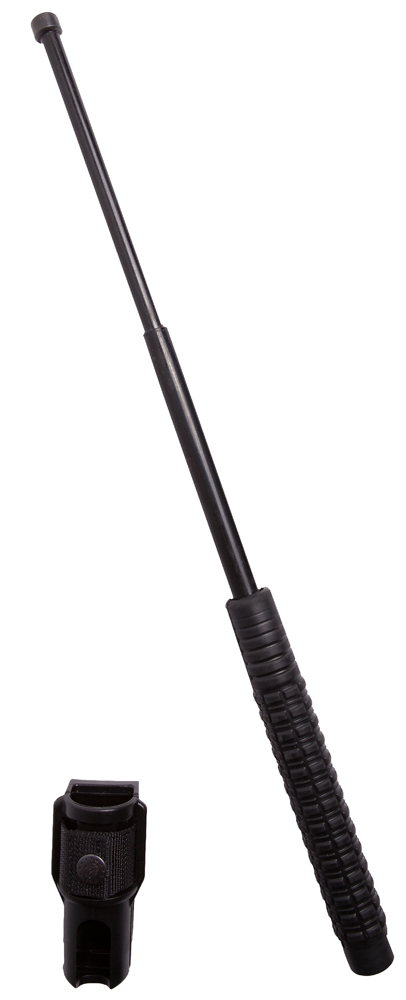 Uzi UZI-EXB-21H Expandable Baton, 21" Black, Rubber Grip, 8.25" Closed