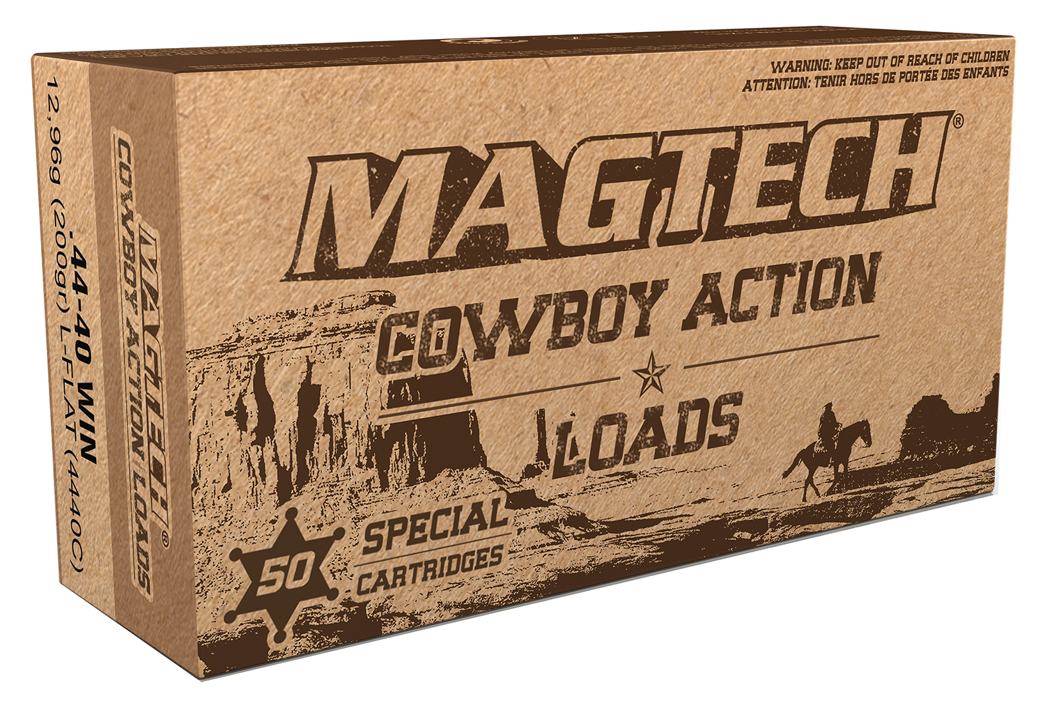 Magtech 4440C Cowboy Action  44-40Win 200gr Lead Flat Nose 50 Per Box/20 Case