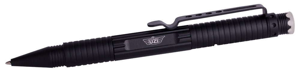 Uzi Accessories UZITACPEN1BK Defender Tactical Pen Black Aluminum 6.10"-img-0