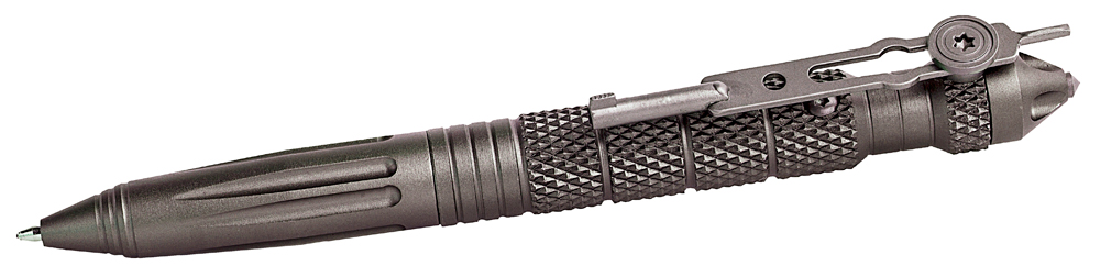 Uzi Accessories UZITACPEN4GM Tactical Pen Gun Metal Aluminum 6" Features-img-0