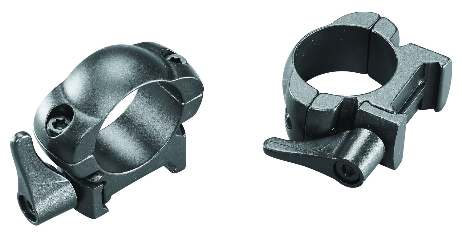 Weaver Mounts 49325 Lever Lok Top Mount 1" Medium Matte Black Steel