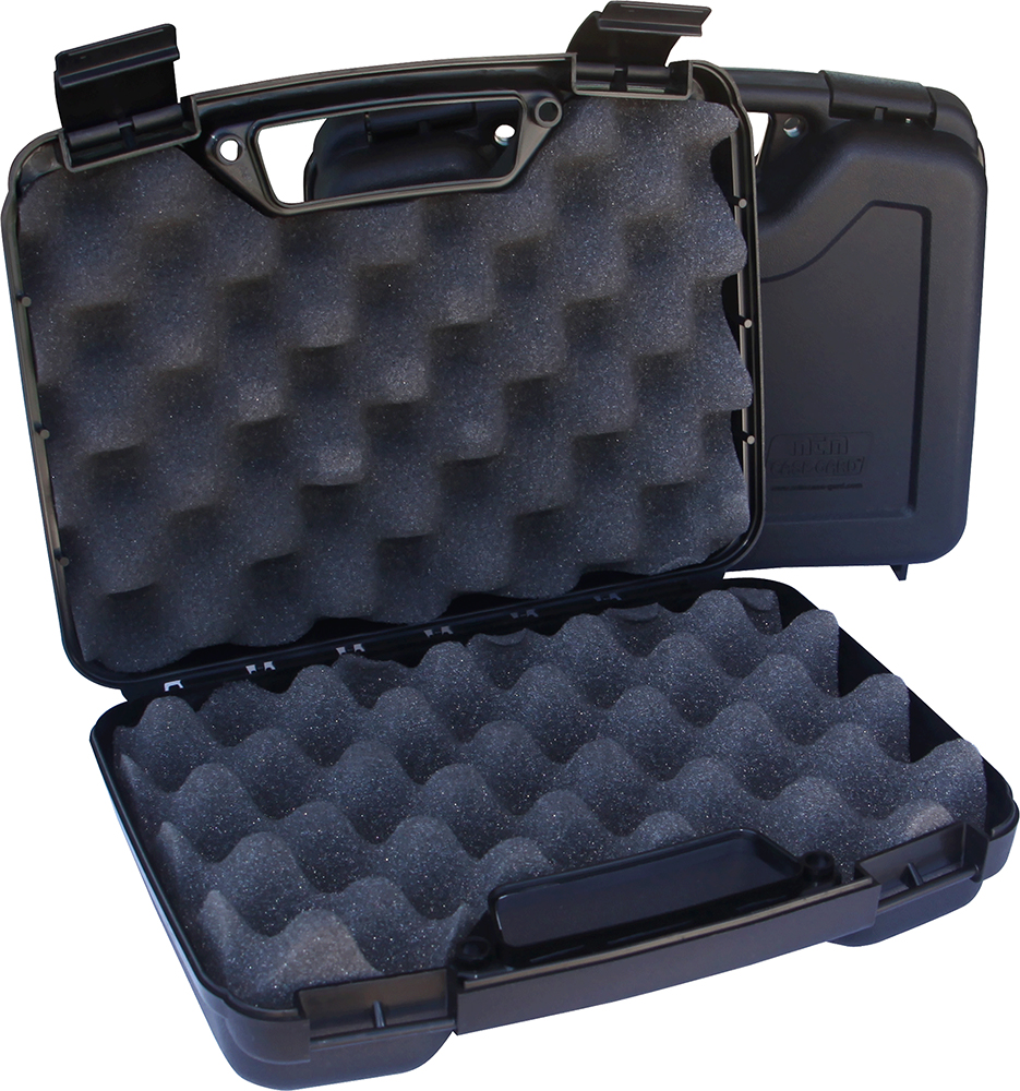MTM Case-Gard SS-2500 Single Handgun Case Black Polypropylene Holds w/...