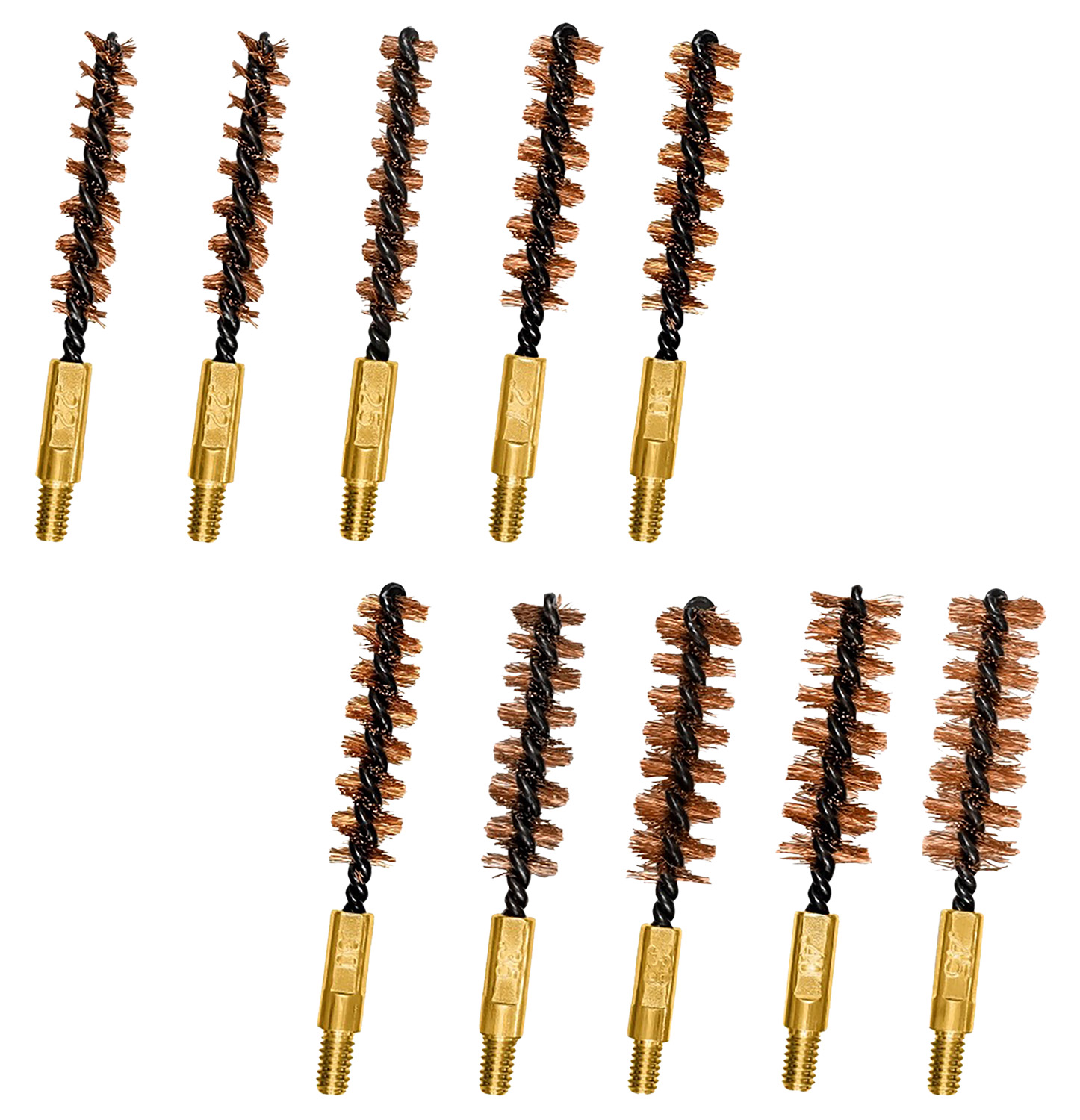 Otis Technology .22-.45 Caliber Variety Pack Bronze Brushes 10 Pack