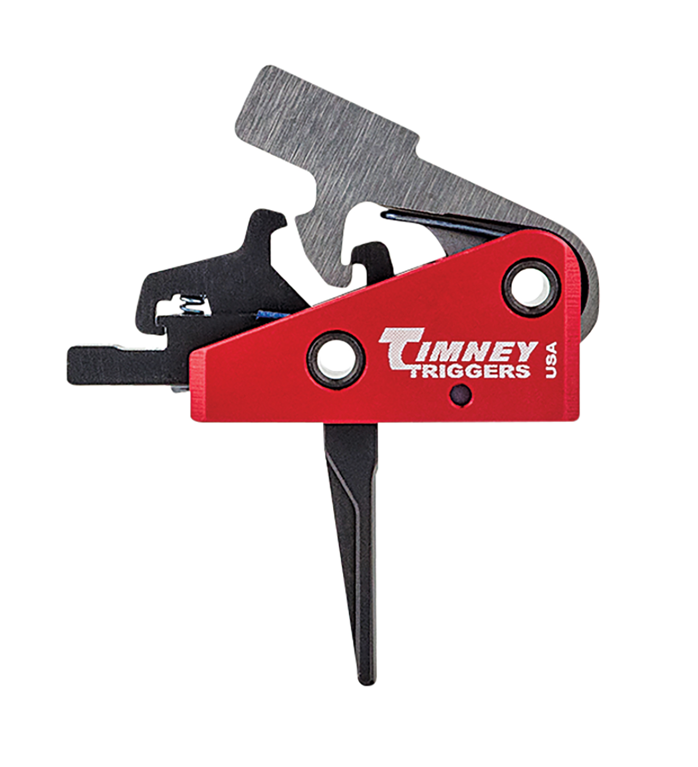 Timney 662SST Targa 2-Stage AR Trigger, 2 lbs, Black/Red Finish - Timney Triggers - TARGA SHORT TRIGGER