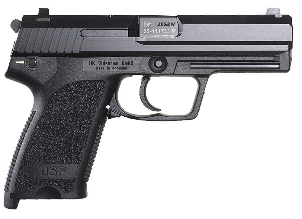 HK 81000324 USP V1 45 ACP 4.41 10+1 Black Polymer Frame, Black Polymer Grip