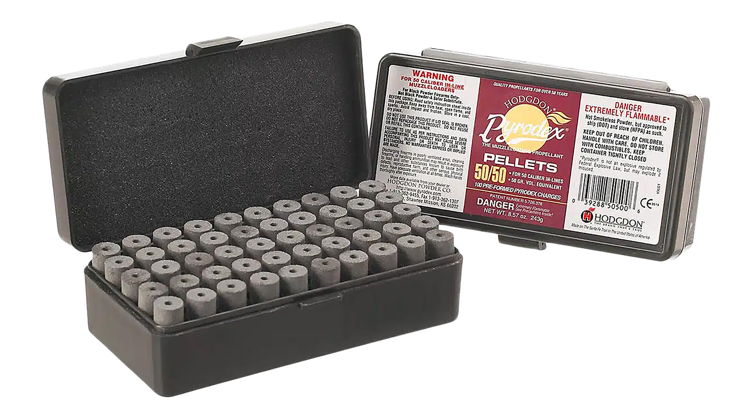 Hodgdon P5050 Muzzleloading Pyrodex 50/50 Pellets 50 gr 100 Per Box