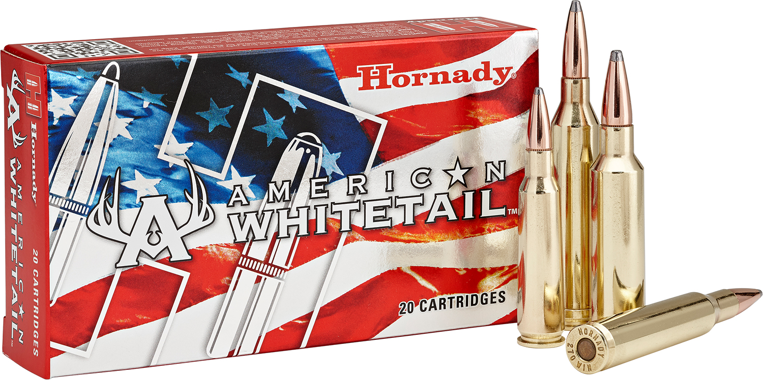 Hornady 82204 American Whitetail  300WSM 165gr InterLock Round Nose 20 Per Box/10 Case