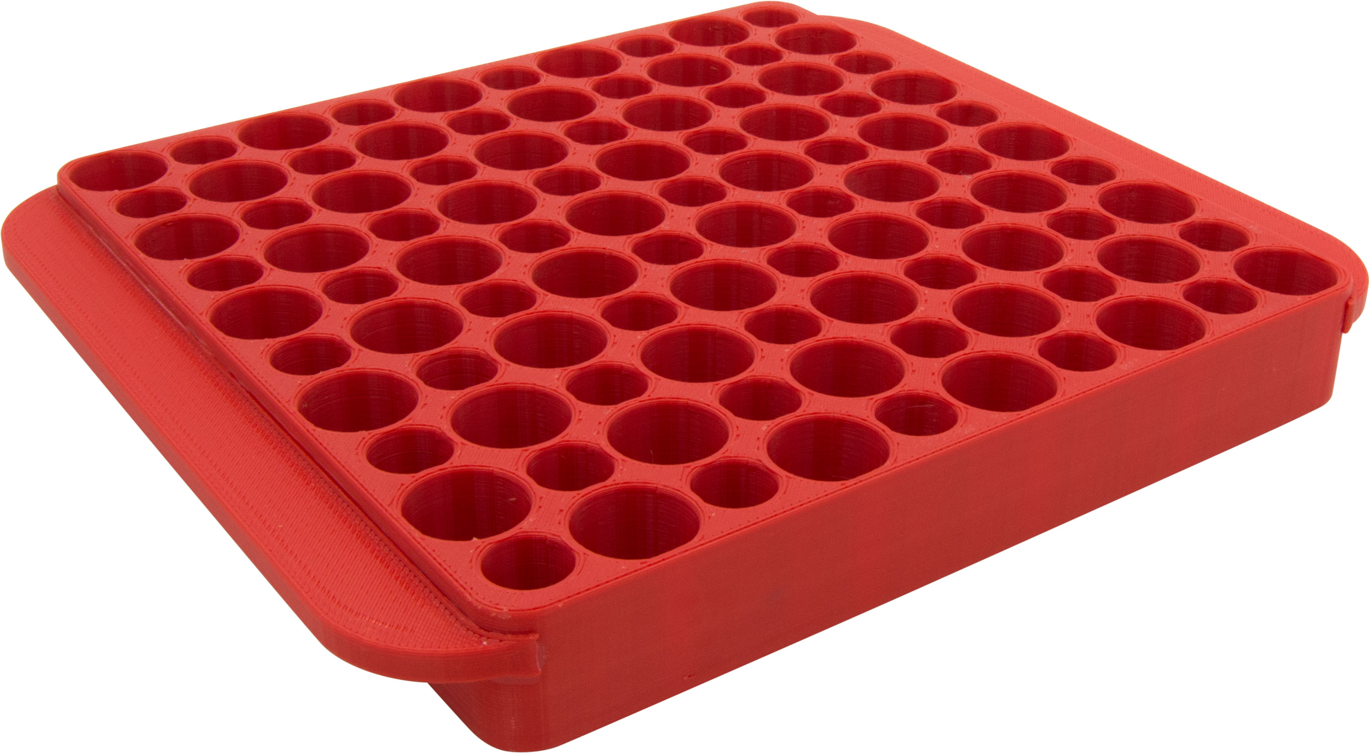 Hornady 480042 Magnum Reloading Block Red Plastic 50rd Multi-Caliber