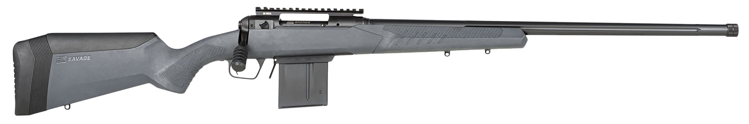 Savage Arms 57007 110 Tactical Full Size 308 Win 10+1 24 Matte Black Heavy Threaded Barrel, Matte Black Picatinny Rail Carbon Steel Receiver, Adj AccuStock Matte Gray Synthetic Stock, Right Hand