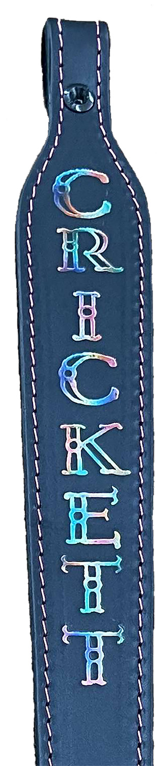 Crickett KSA802 Rifle Sling  Black w/ Pink Stitching Leather 23 OAL Rifle