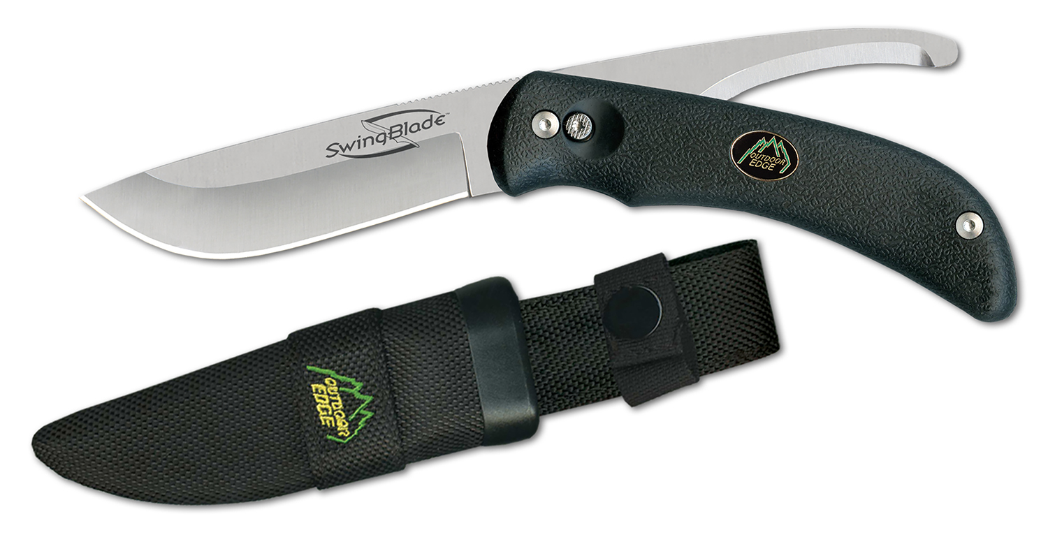 Outdoor Edge SB10N SwingBlade 3.6"/3.2" AUS8 SS Blade Black Handle