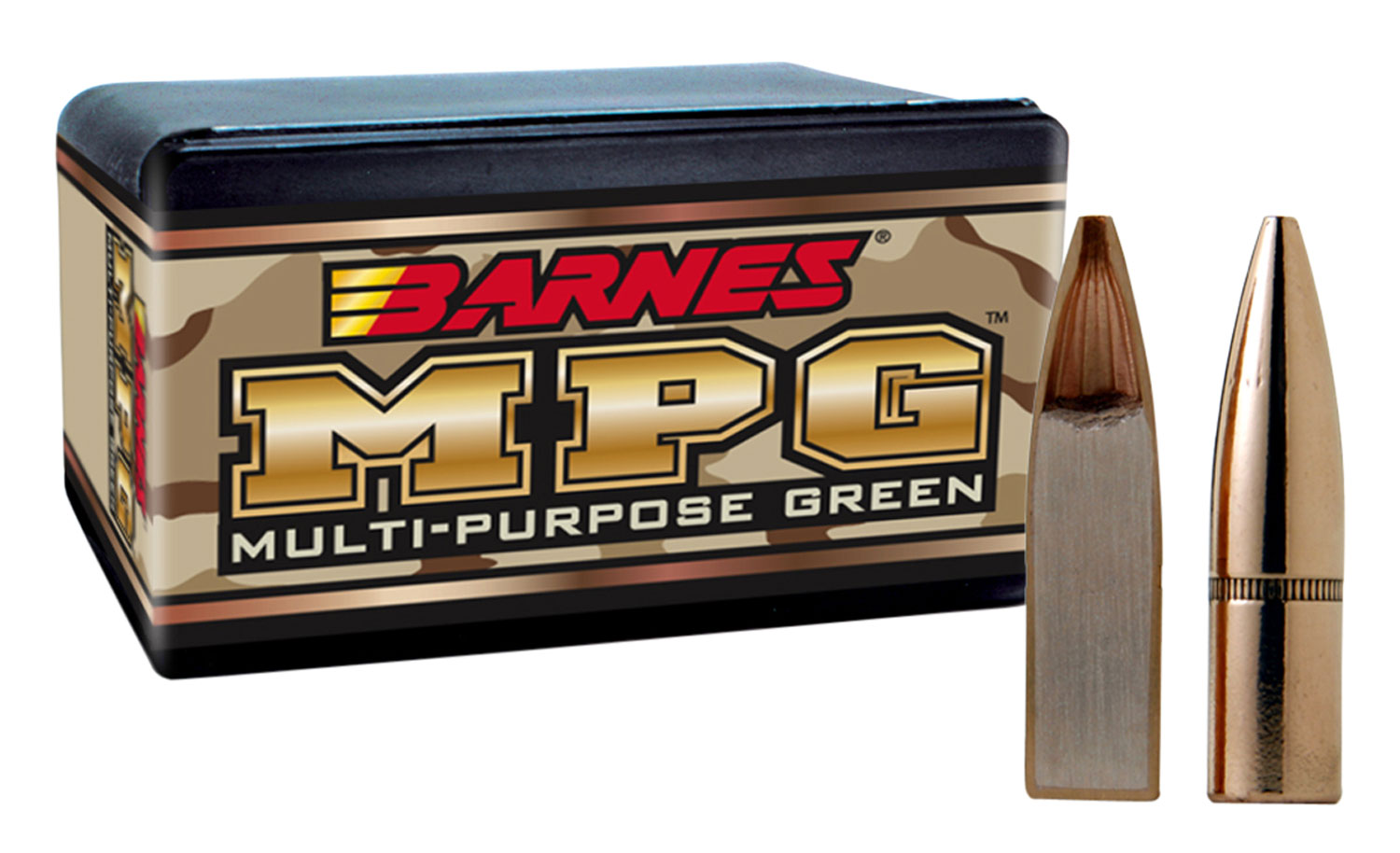 Barnes Bullets 30195, .223 Rem/5.56, 55gr, Multi-Purpose Green, Open Tip, Frangible, 100/Box