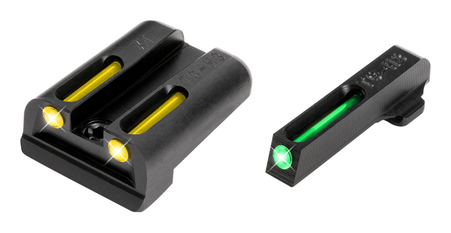 TruGlo TG131XTY TFO Green-Tritium-Fiber Optic Front Sight-Yellow-Tritiu...