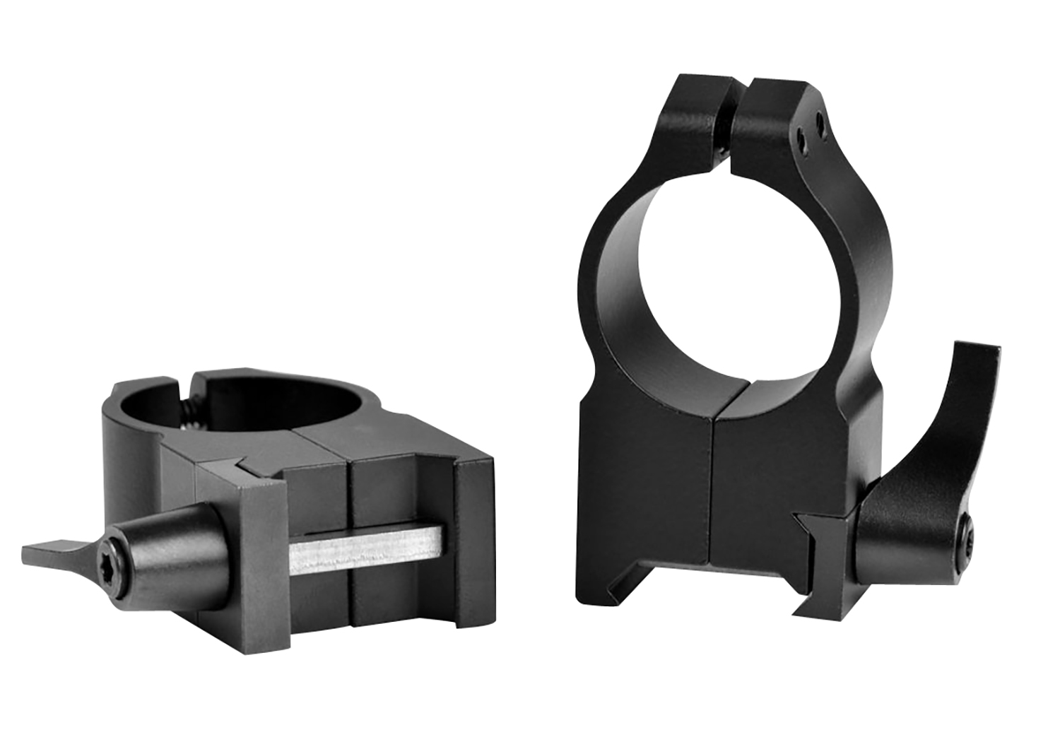 Warne Maxima Vertical Quick Detach Scope Rings Matte Black 1 in. Extra High