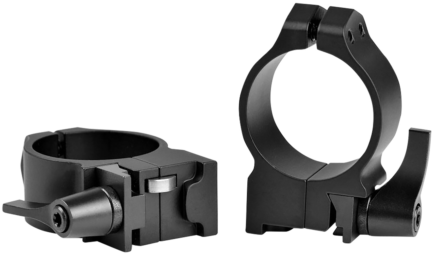 Warne 14RLM Maxima Matte Black Steel 30mm Tube Medium 0 MOA Fits Ruger...