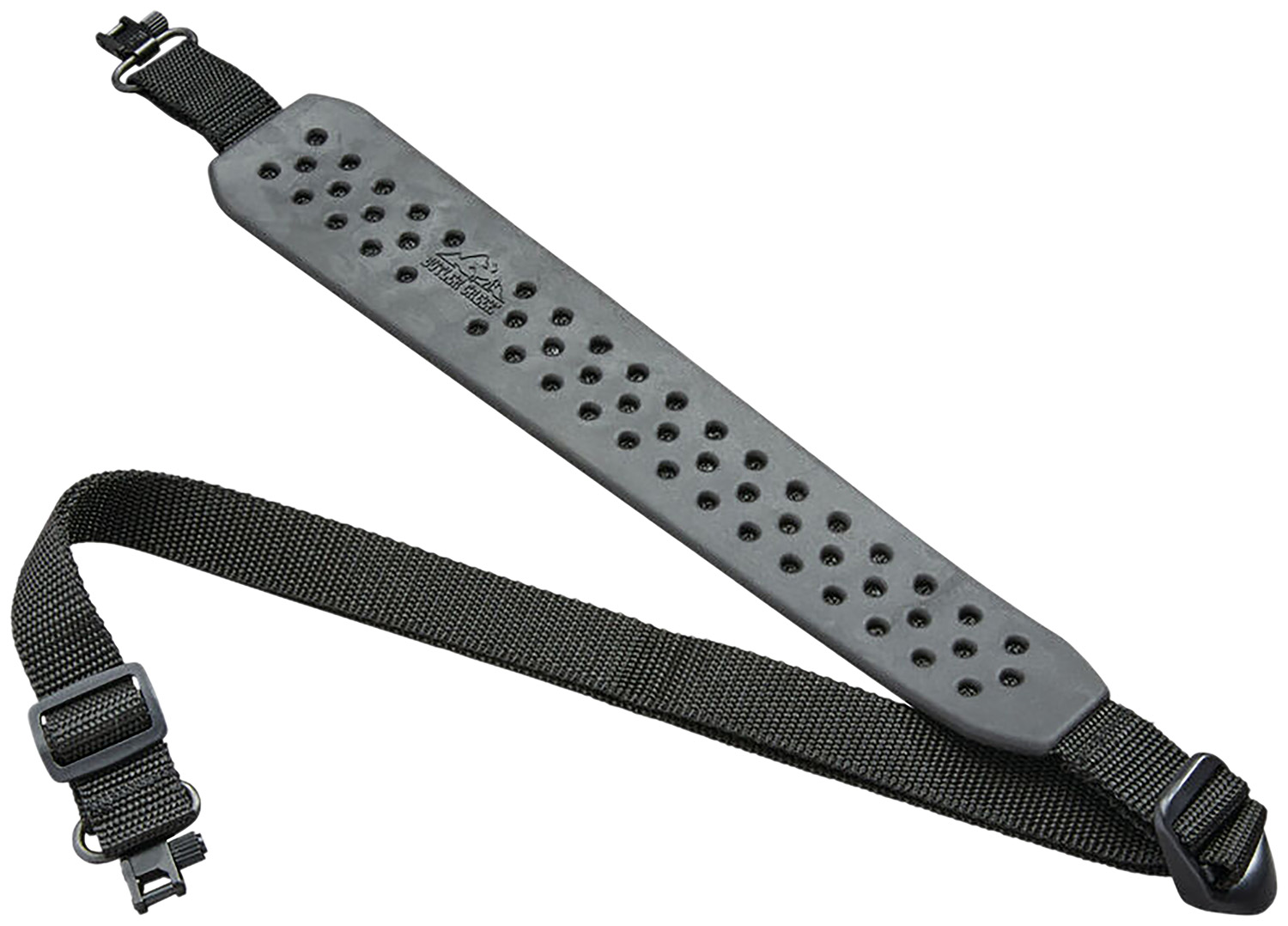Butler Creek 81060 Comfort V- Grip Rifle Sling Black Rubber w/Nylon Strap Adjustable Design 1 QD Swivels
