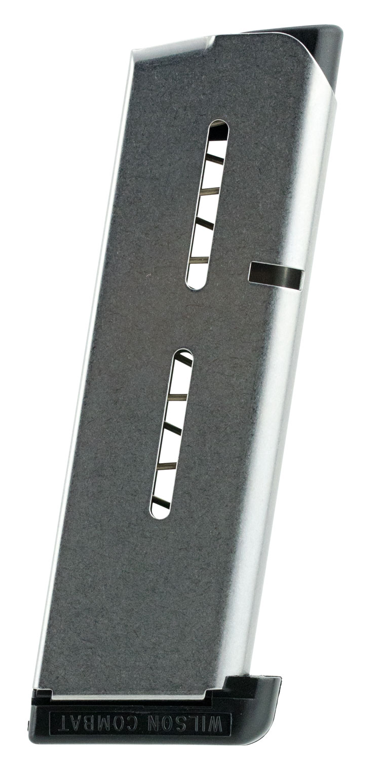 Wilson Combat 47OX 1911  Stainless Detachable with Standard Floor Plate 7rd for 45 ACP 1911 Officer