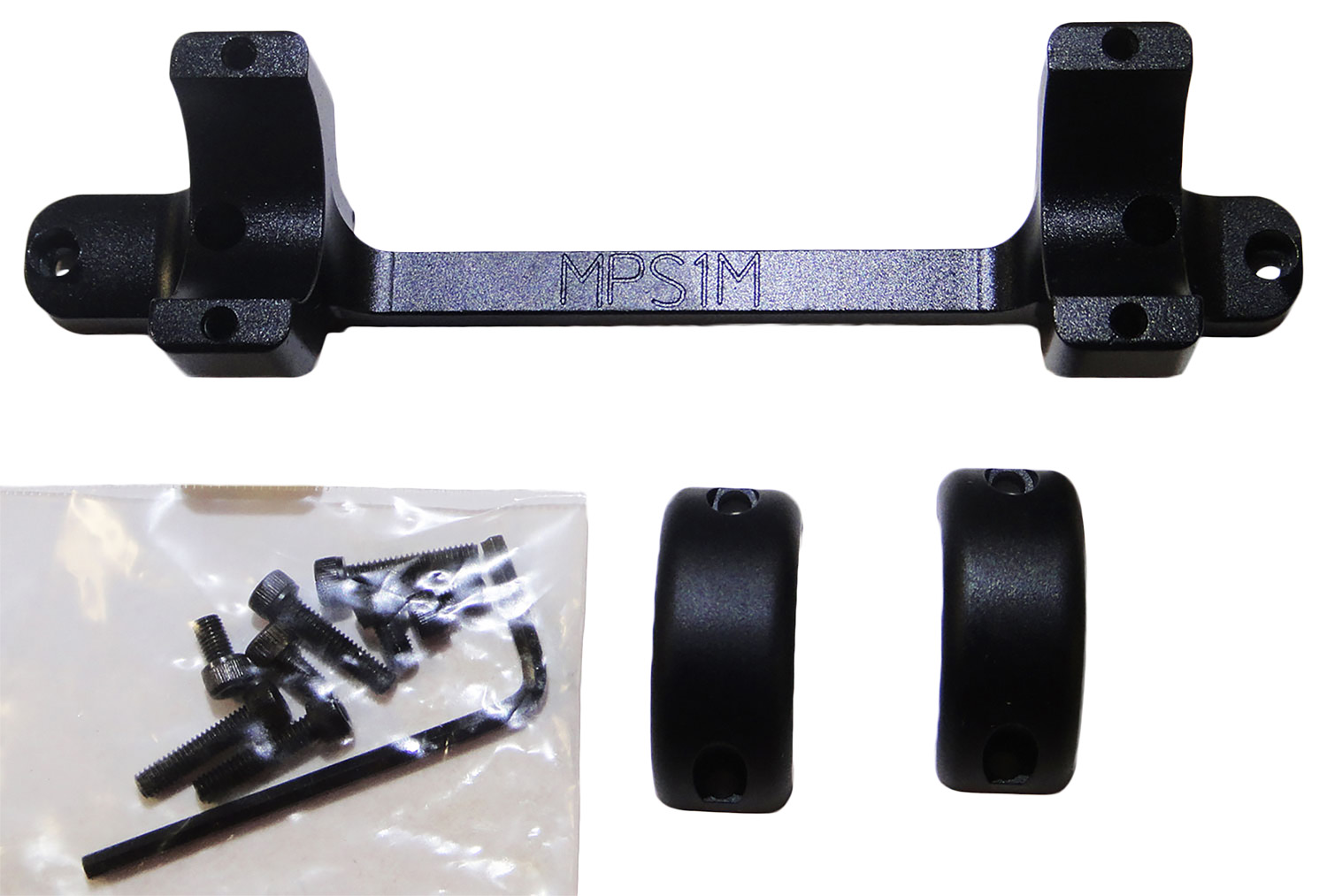 DNZ MPS1M Game Reaper-Mossberg Scope Mount/Ring Combo Matte Black 1