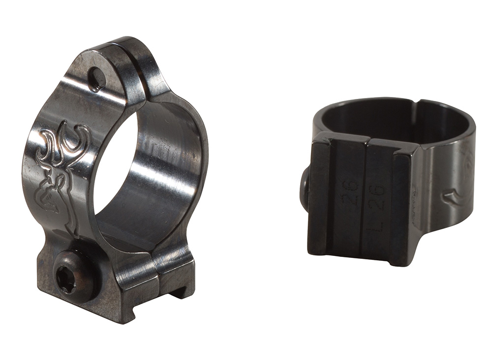 Browning-Style Scope Rings, Matte Finish, High Height, 1" Diameter