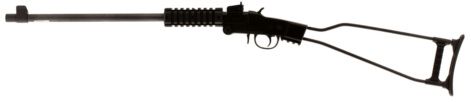 Chiappa Firearms 500145 Little Badger  17 HMR 1rd, 16.50 Blued Steel Threaded Barrel/ Black Underfolding Stock, Right Hand