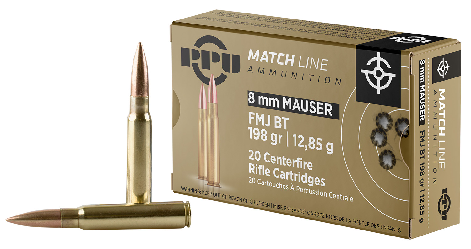 Prvi Partizan PPM8 8mm Mauser 200gr FMJ BT Rifle Ammo 20/Box - PPU - Best Price $28.00