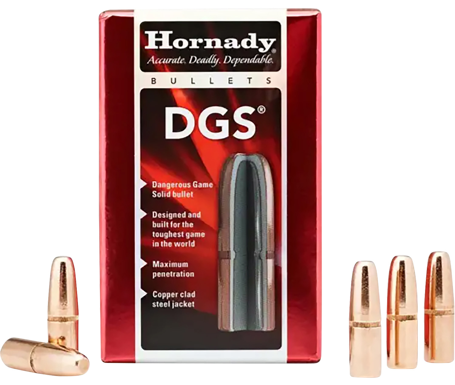 Hornady 4748 DGS 470 Cal .474 500gr Dangerous Game Solid 50/Box