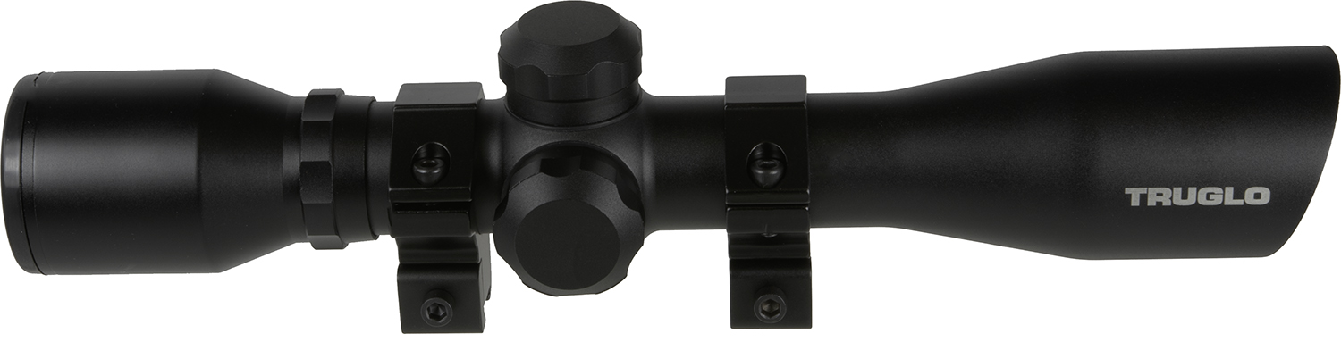 TRUGLO Compact 4x32mm Duplex Reticle Black Riflescope (TG8504BR)
