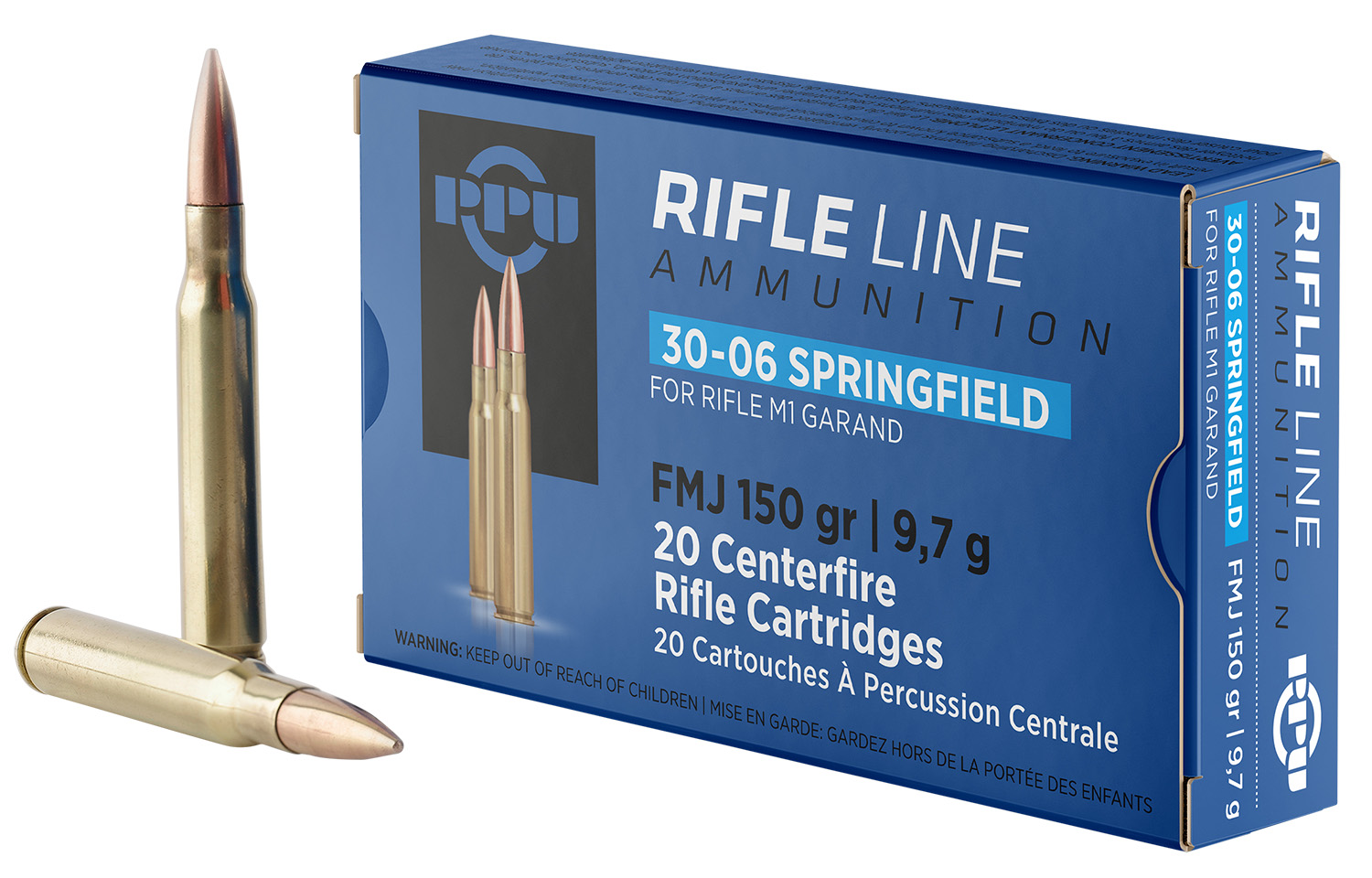 Prvi Partizan PP3006G .30-06 Springfield 150gr FMJ Ammo 20 Rounds - PPU - Best Price $21.81