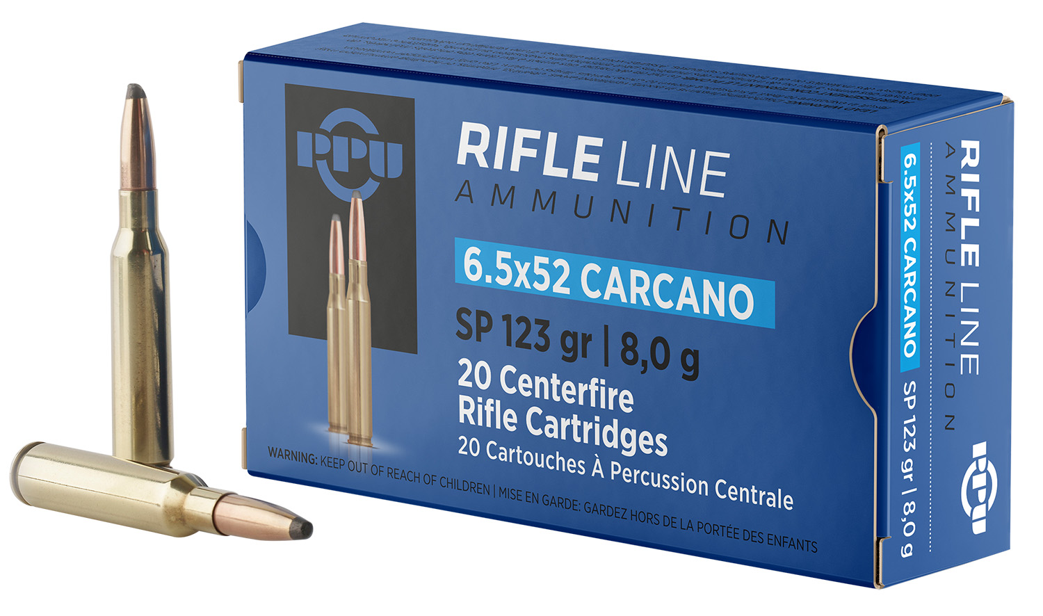 Prvi Partizan PP6CS 6.5x52mm Carcano 123gr Soft Point Ammo 20/Box
