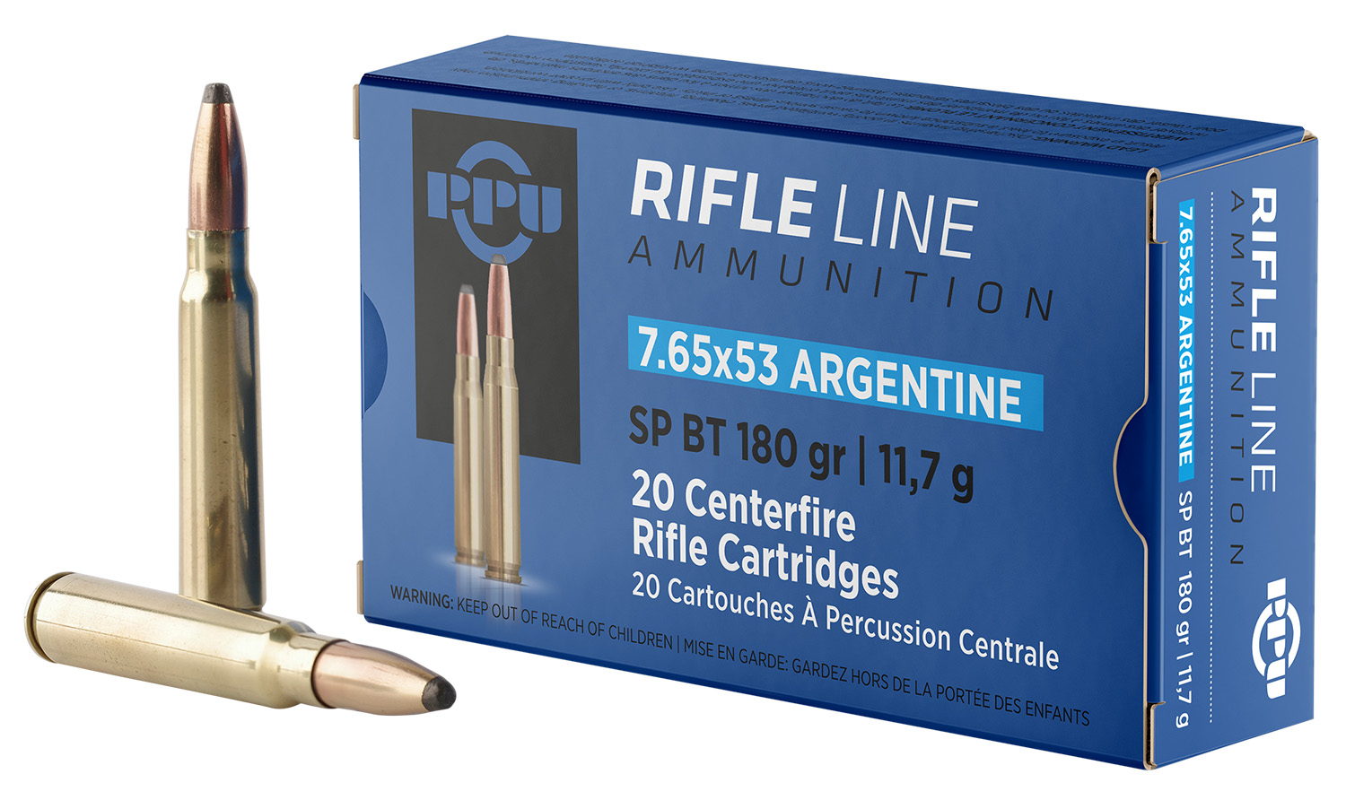 Prvi Partizan PP7AS 7.65x53mm 180gr SPBT Rifle Ammo 20 Rounds