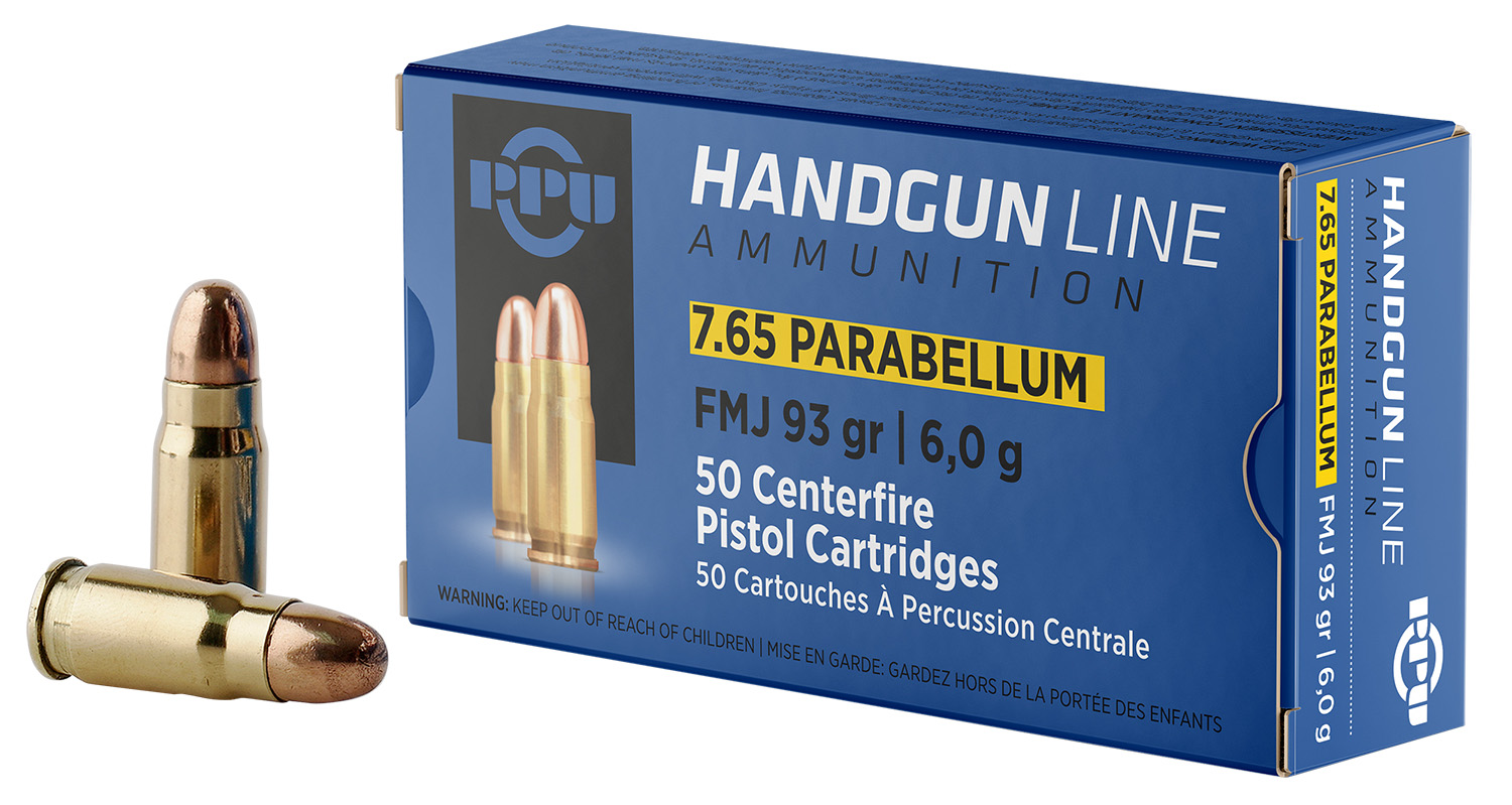 Prvi Partizan PPH765P 7.65x21mm 93gr FMJ Handgun Ammo 50 Rounds - PPU - Best Price $31.00